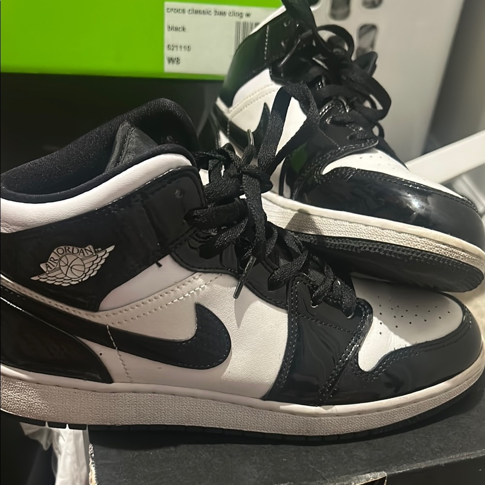 Jordan Black and White Women's Sneakers